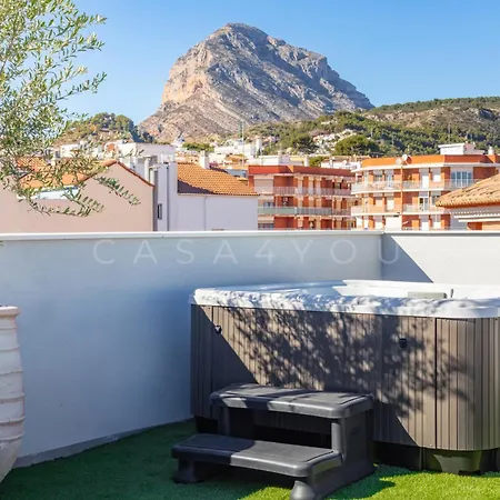 Casa Nimasa In Javea! Geweldig Penthouse Met Dakterras En Jacuzzi شقة خافييا